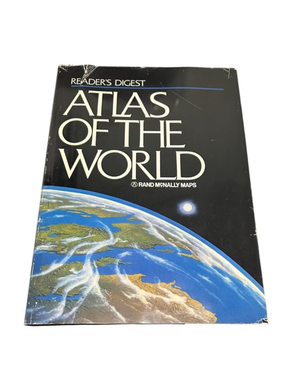 Vintage Reader's Digest Atlas Of The World Rand McNally Maps HC Black Oversize